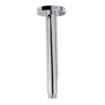 Round Ceiling Shower Arm With Rosette 20cm, Chrome