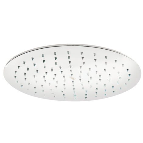 CSHRSMIZZ07_NA_1-470x470-1.jpg Stainless Steel Round Shower Head With Silicone Nozzle Anti Scaling, 20cm - Image 1