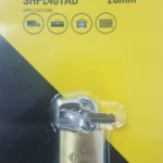 STANDARD SHACKLE PADLOCK 3KEYS CHROME PLATED 20MM