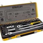 STANLEY 1/2" DR. SOCKET SET 24-PCS 8-32MM 12-PT METAL TIN