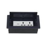 In Desk Socket 2G Universal + USB + RJ45 Data