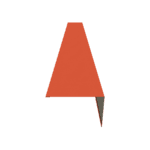 380mm Barge Flashing 28G Tile Red Textured