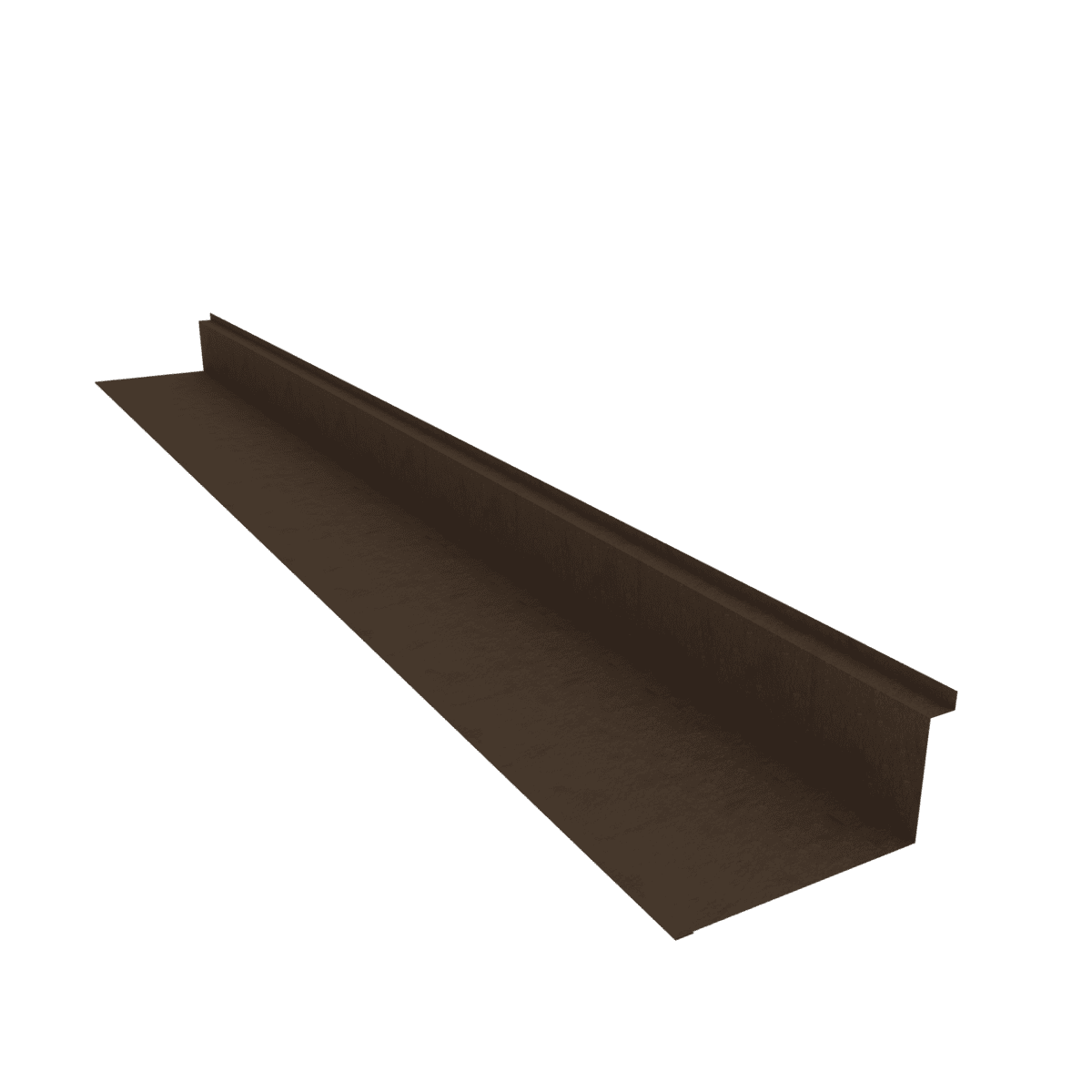 380sidewall_ch_tx_la-1.png 380mm Sidewall Flashing 28G Chocolate Textured - Image 1
