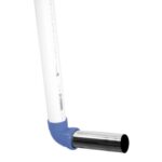 Flush Pipe with Elbow, 1.5inch, PVC/Chrome Plated
