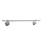 Bathroom Shelf : Glass, Chrome Plated