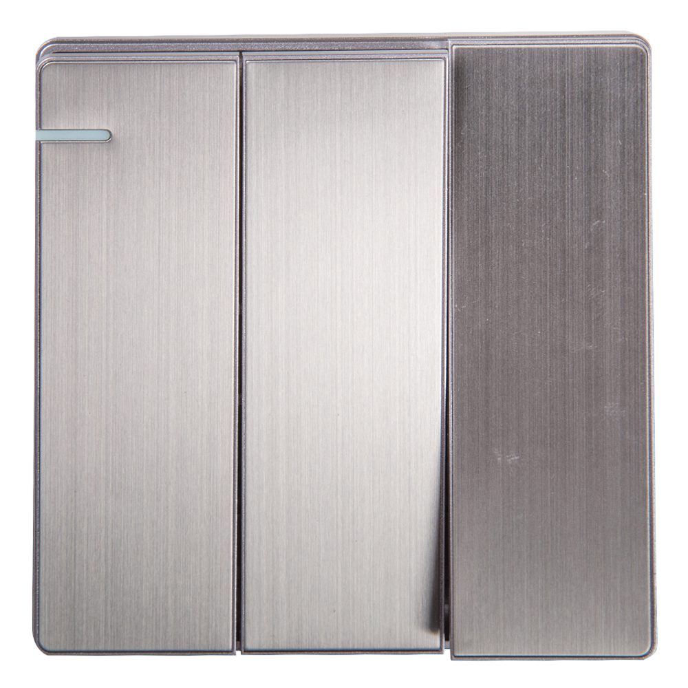 PSWITCH78_BrushedSilver_1.jpg Domus: 3 Gang 2 Way Switch;16A, 250V - Image 1