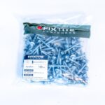 FIXTITE Class 4 50MM Dual Thread Steel Fastener With EPDM Washer(100pcs/Box)