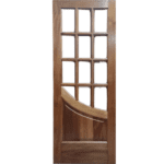 12 GLASS MAHOGANY FRENCH DOOR