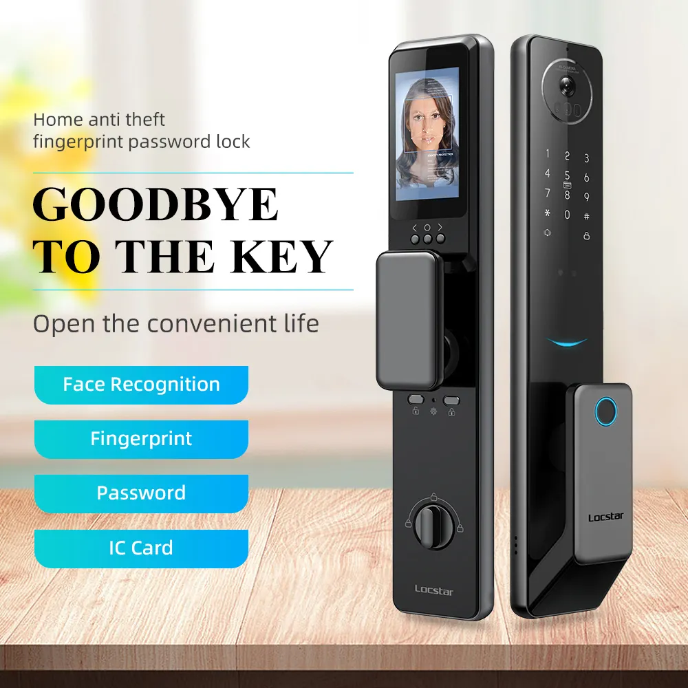 H3f105411184c4bdba50e93544f433e1cc.webp Locstar 3D Face Recognition Smart Fingerprint Digital Safe With Camer And Doorbell - Image 1