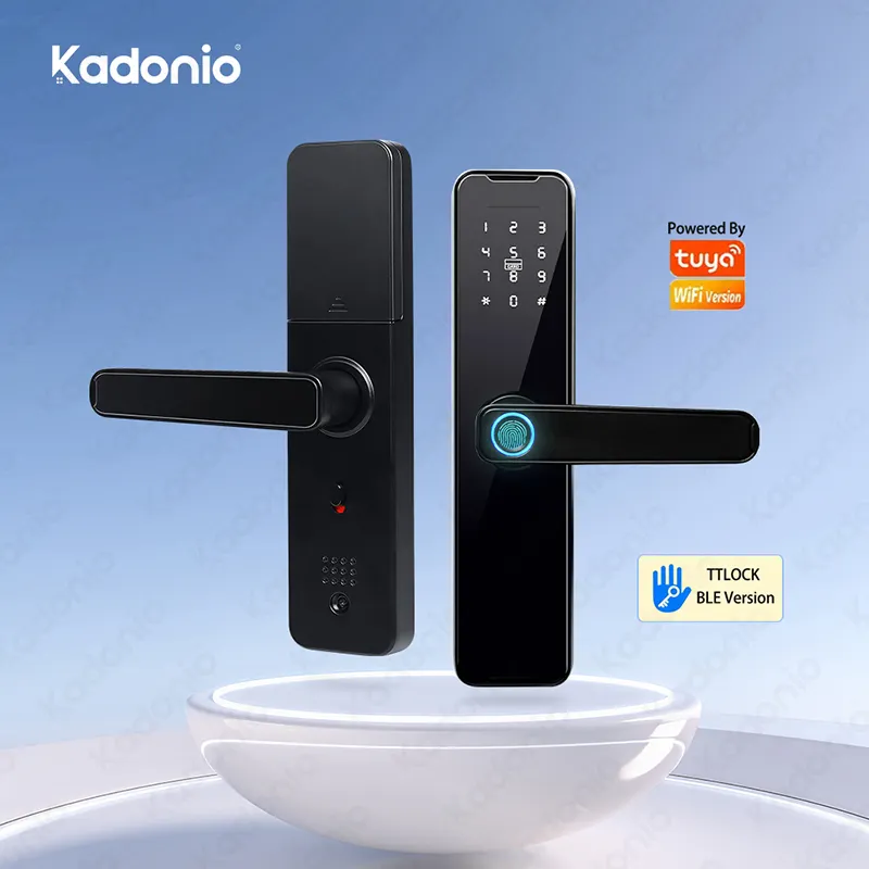 H8d30266c6b9f43e0a879e33bab57e3e6d.webp Kadonio Fingerprint Smart BLE Password Keyless Apartment Room Tuya APP Digital - Image 1