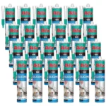Akfix 1100e Universal Silicone Sealant Clear / Black 24 Pack