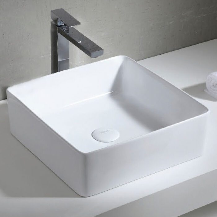 Tapis: Countertop Washbasin; (39x39x13)cm, White - Image 2