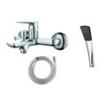 Tapis: Enoch Bath Mixer With Shower, Silver