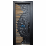 Brown Iron Cast Single Front Door